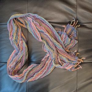 NWT 🧣Thailand made cotton scarf ~ multicoloured